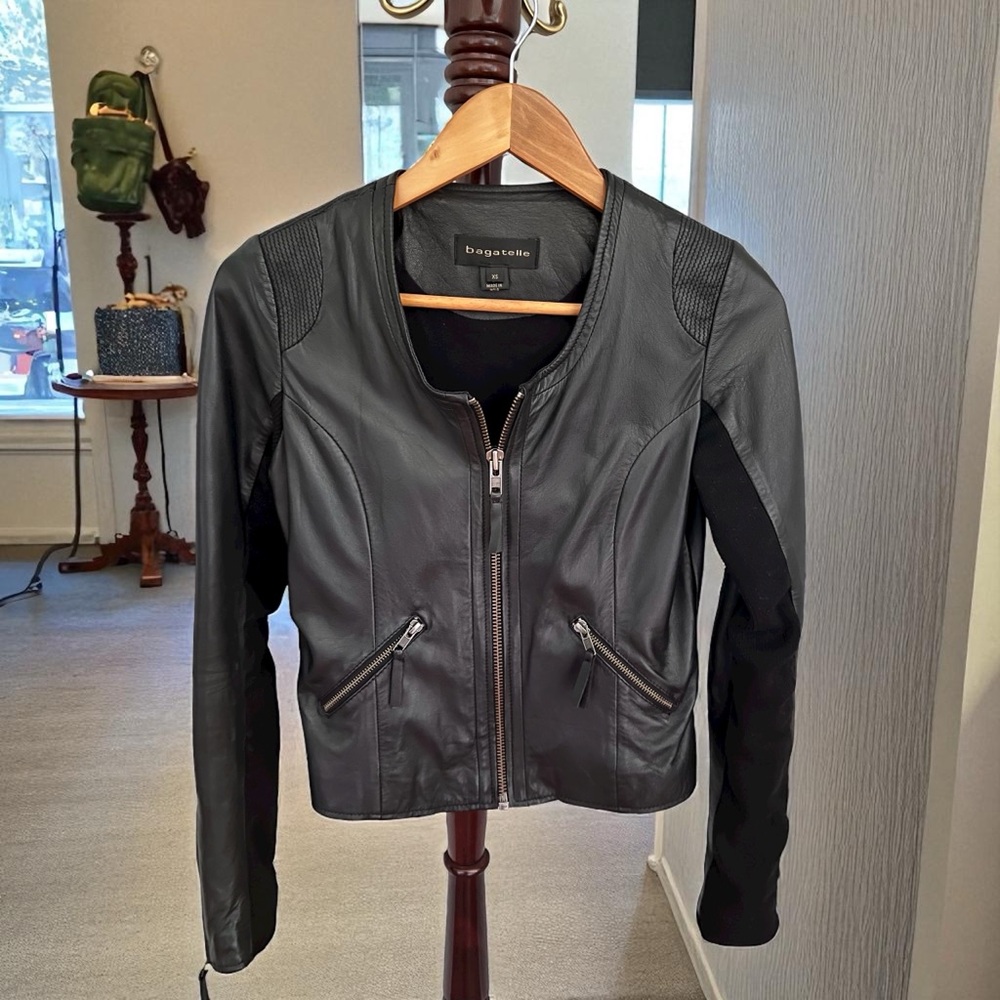 Bagatelle Women's Black Leather Jacket